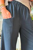 Lagen Relaxed Barrel Pant Black